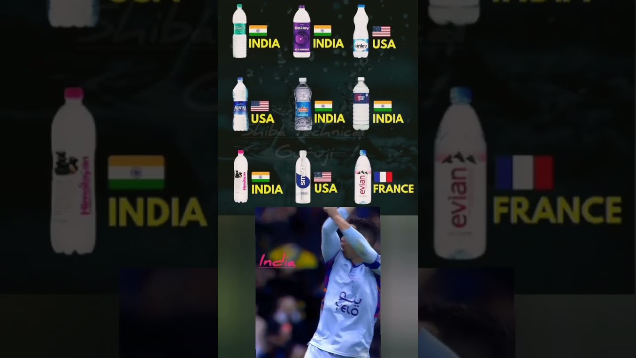 "Indian Water Brands vs Foreign Brands 💧 | Bisleri vs Evian vs Aquafina | India Proud 🇮🇳💪"