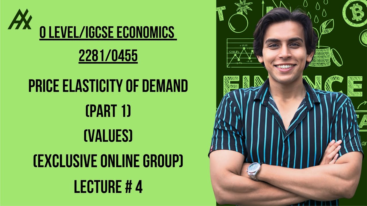 O Level/igcse Economics 2281/0455 l Price Elasticity of Demand l part 1 - Values (Lecture 4)