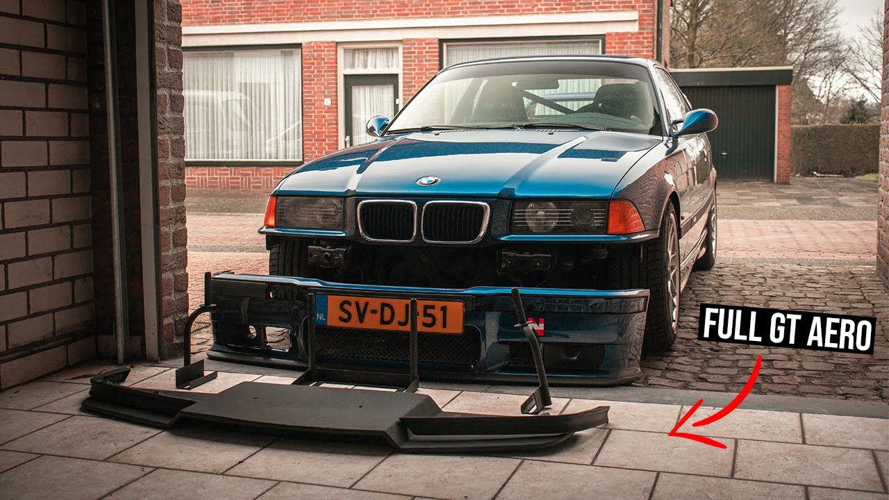 Installing the GT SPLITTER on my E36 track car!