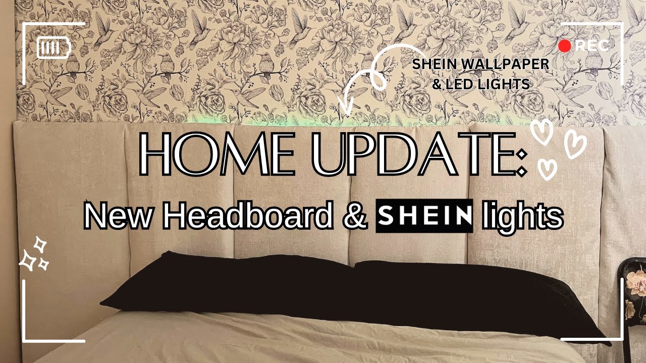 HOME UPDATE: NEW HEADBOARD + USING SHEIN PRODUCTS | DIY WALL TO WALL HEADBOARD FOR R800 |SA YOUTUBER