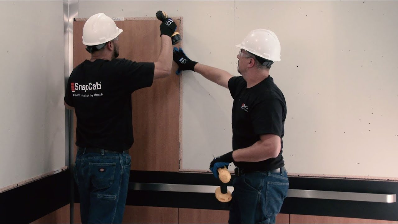 SnapCab Elevator Vertical Wall Panel Installation
