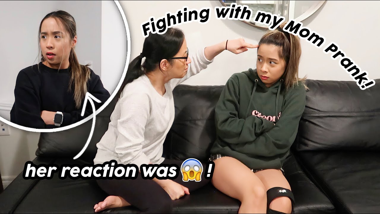 FIGHTING WITH MY MOM PRANK!! (In front of my sister and her boyfriend)