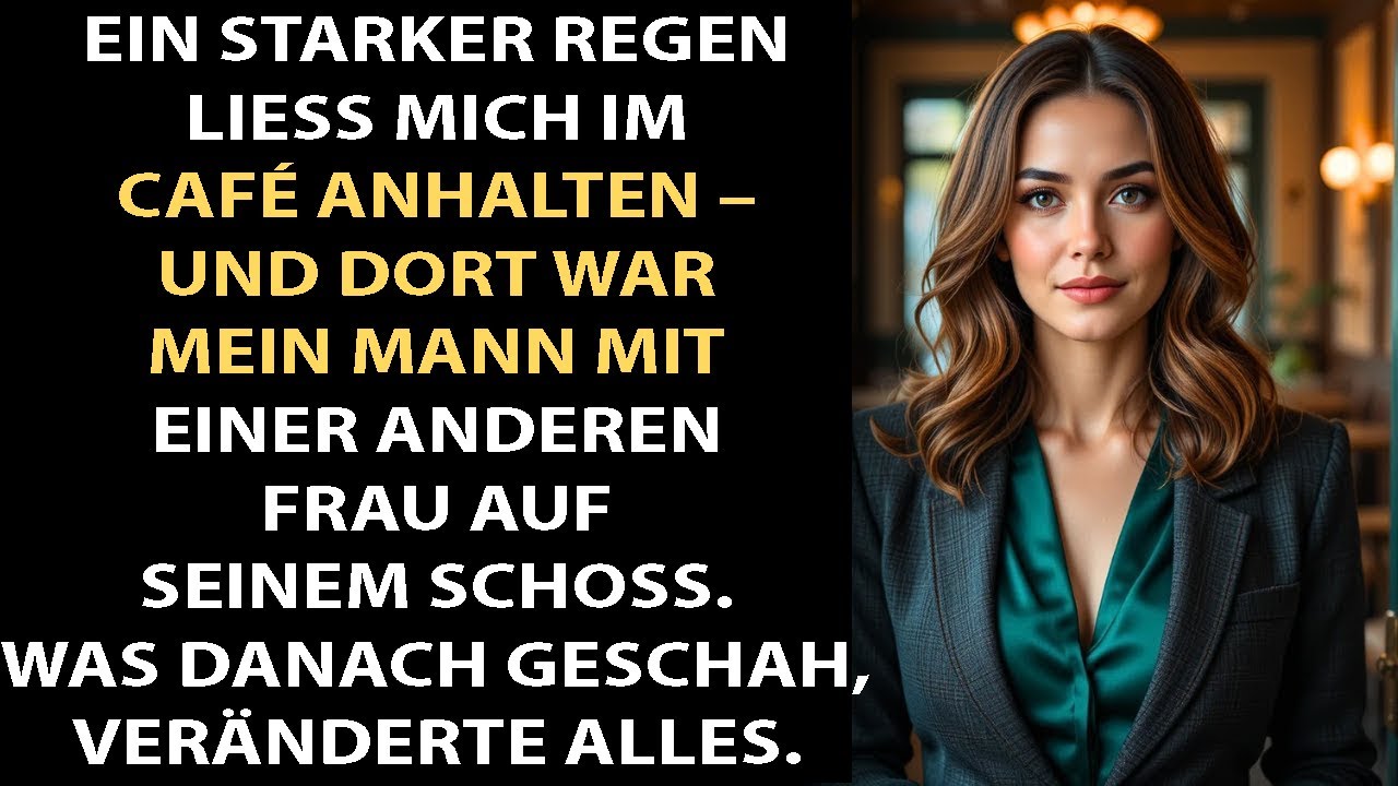 STARKER REGEN ZWANG MICH INS CAFÉ — DORT SAß MEIN MANN MIT EINER ANDEREN AUF DEM SCHOß