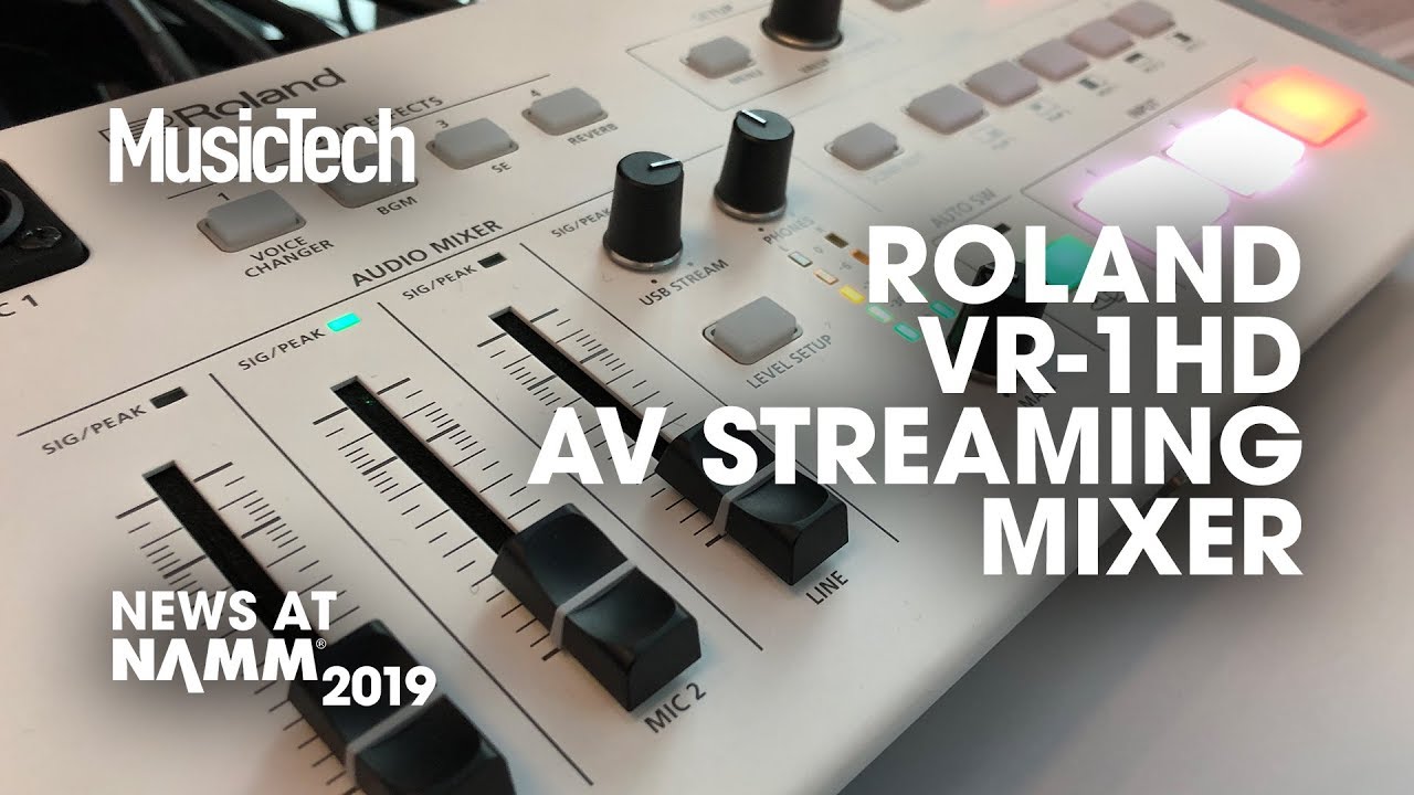Stream performances easily with Roland's VR 1-HD AV #NAMM2019
