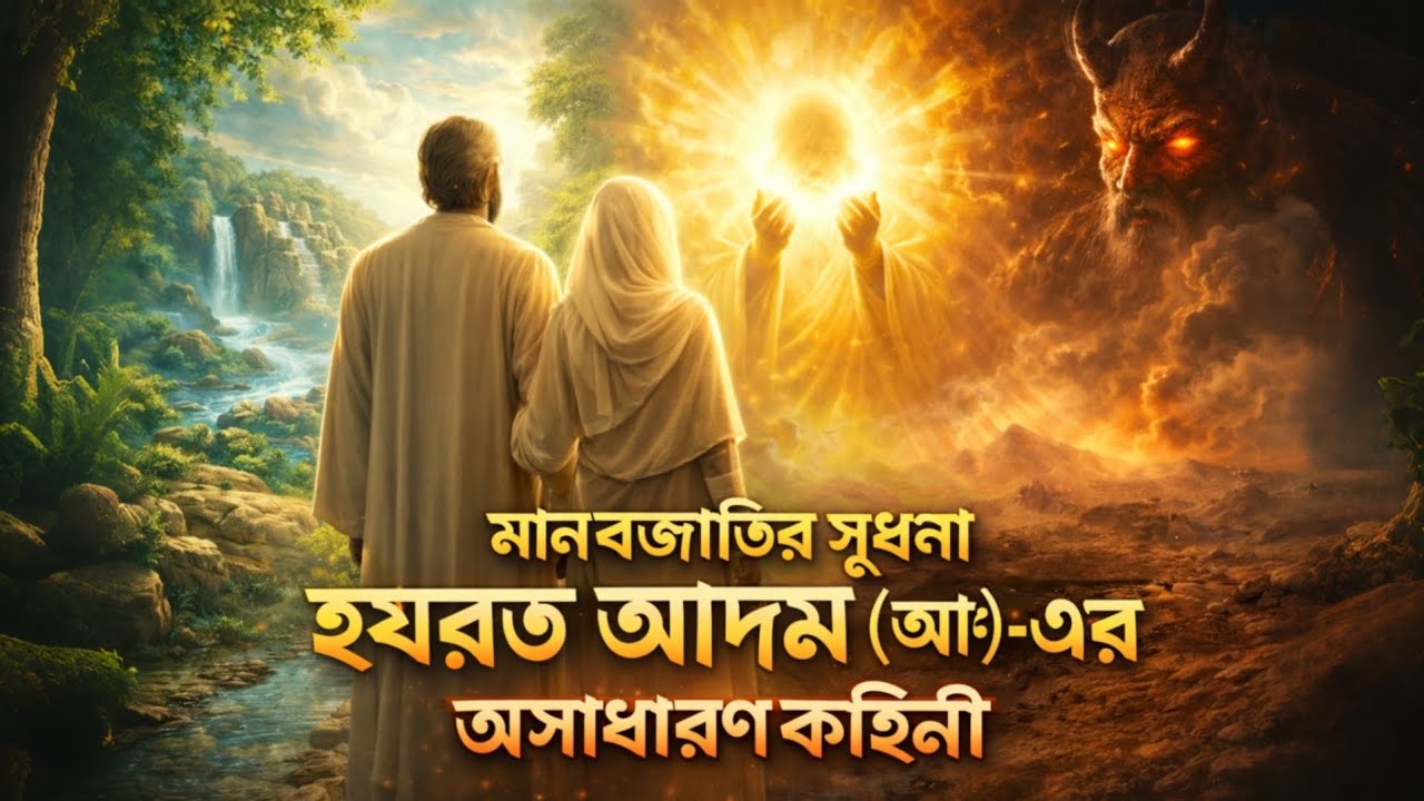 হযরত আদম (আঃ) এর অসাধারণ কাহিনী। শয়তান মানুষের প্রকাশ্য শত্রু Islamic video
