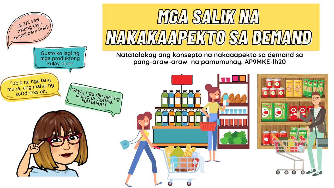 ANO-ANO ANG MGA SALIK NA NAKAKAAPEKTO SA DEMAND MALIBAN SA PRESYO? // AP9 Q2 WK2 MELC 1 (MELC-BASED)