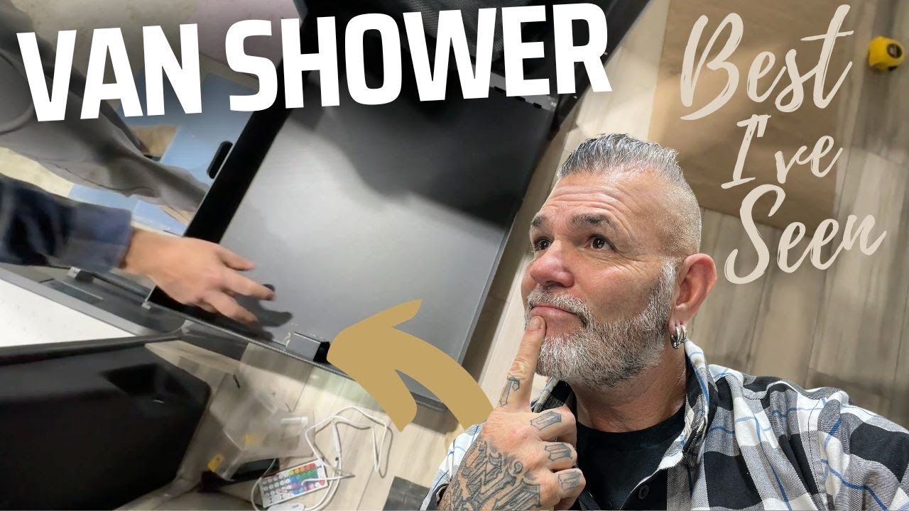 NO WAY!!! Hidden Van Shower. Local Van Builder Invites Us Over. I WANT ONE