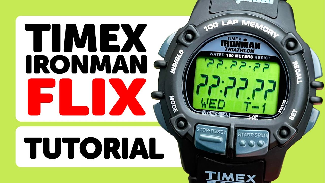 Цифровые часы Timex #IRONMAN FLIX — КАК установить ВРЕМЯ и ДАТУ, ХРОНОГРАФ, ТАЙМЕР, БУДИЛЬНИКИ, З...