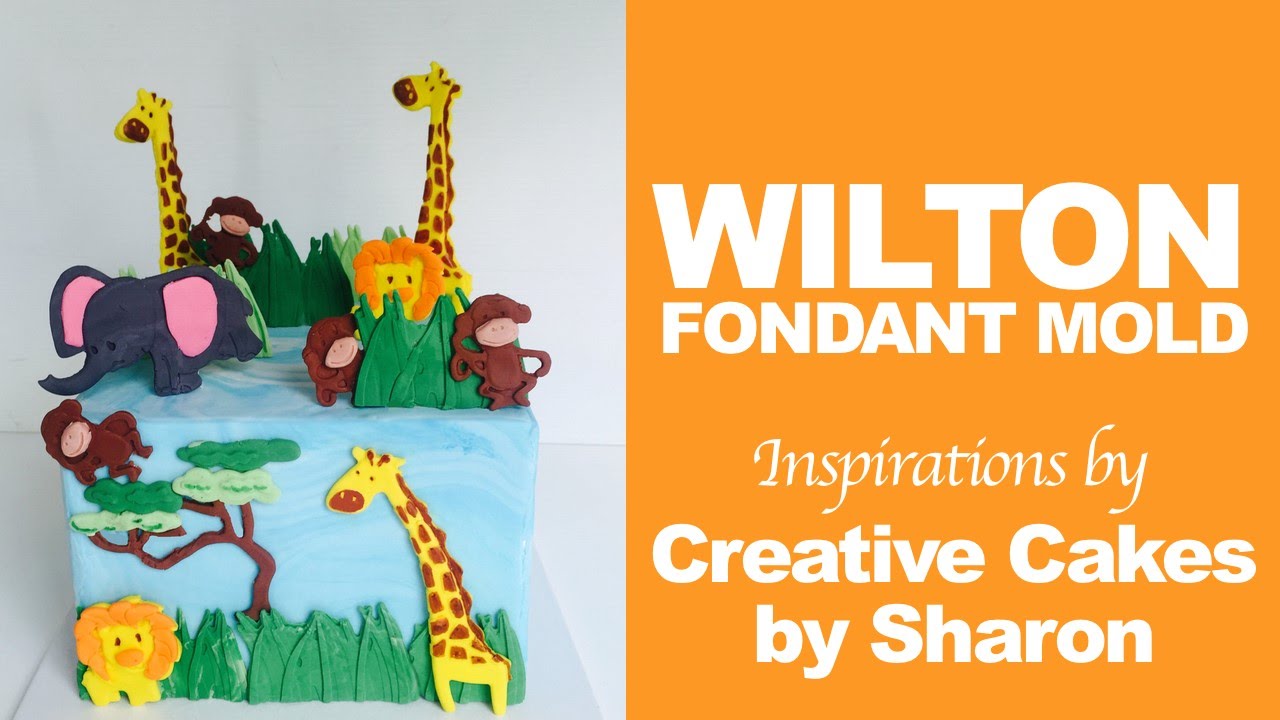 Cute Jungle Animal Cake ft. Wilton Mold | Creative Cakes by Sharon