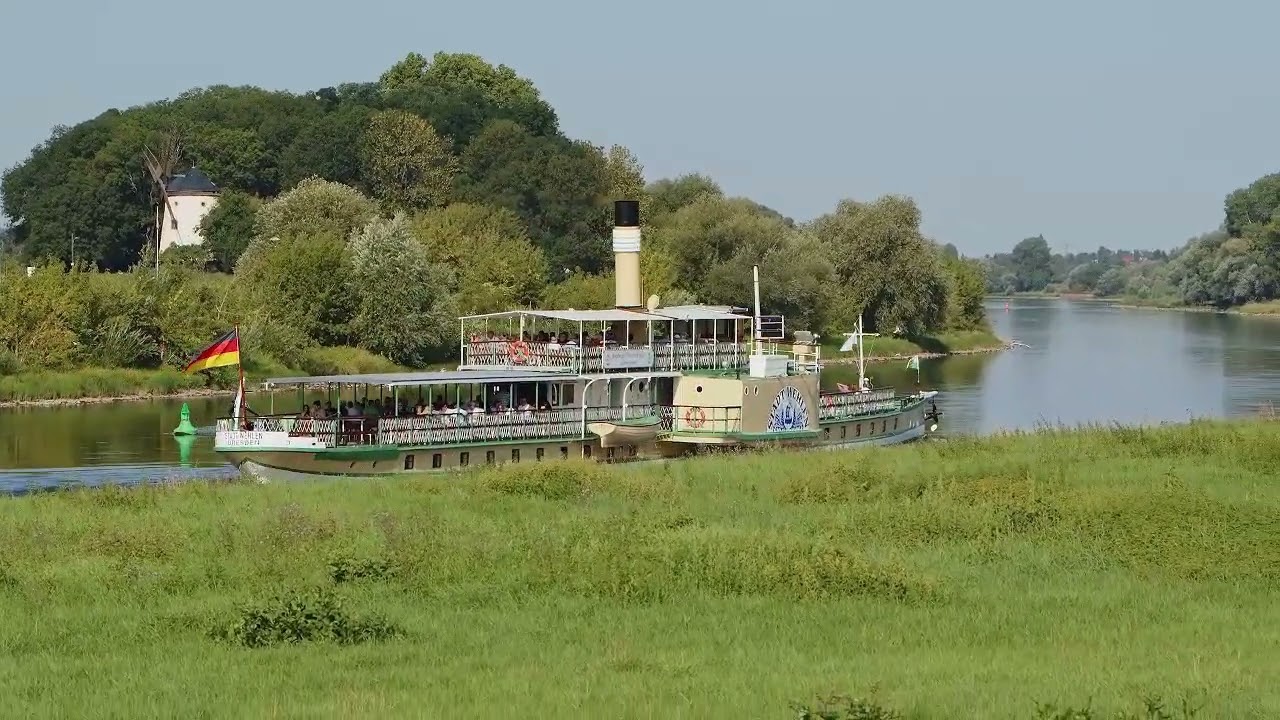 Die Gohliser Windm&uuml;hle und die Elbdampfer &ndash; Zeitreise an der Elbe