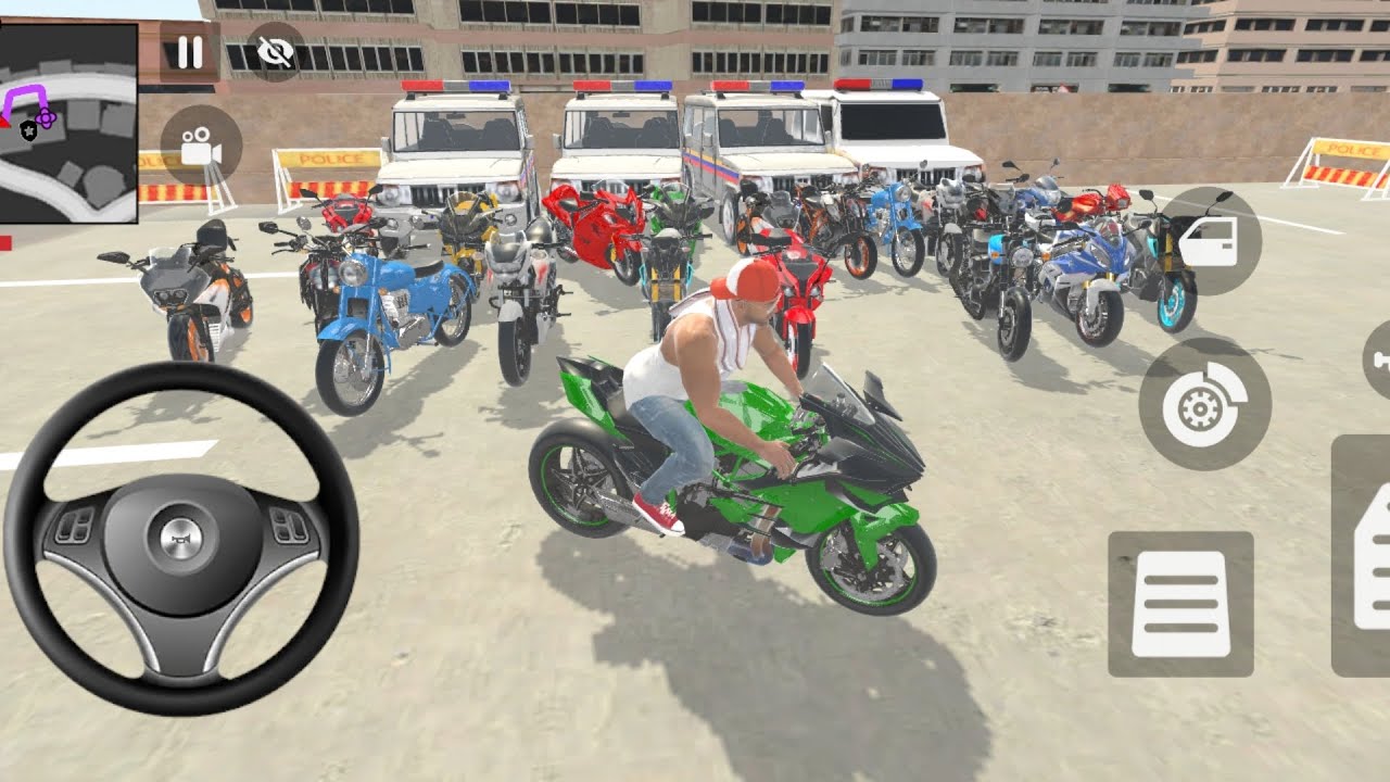 Modified police car bike Game Franklin order for the SUV car police and Drive Game Android 🧡