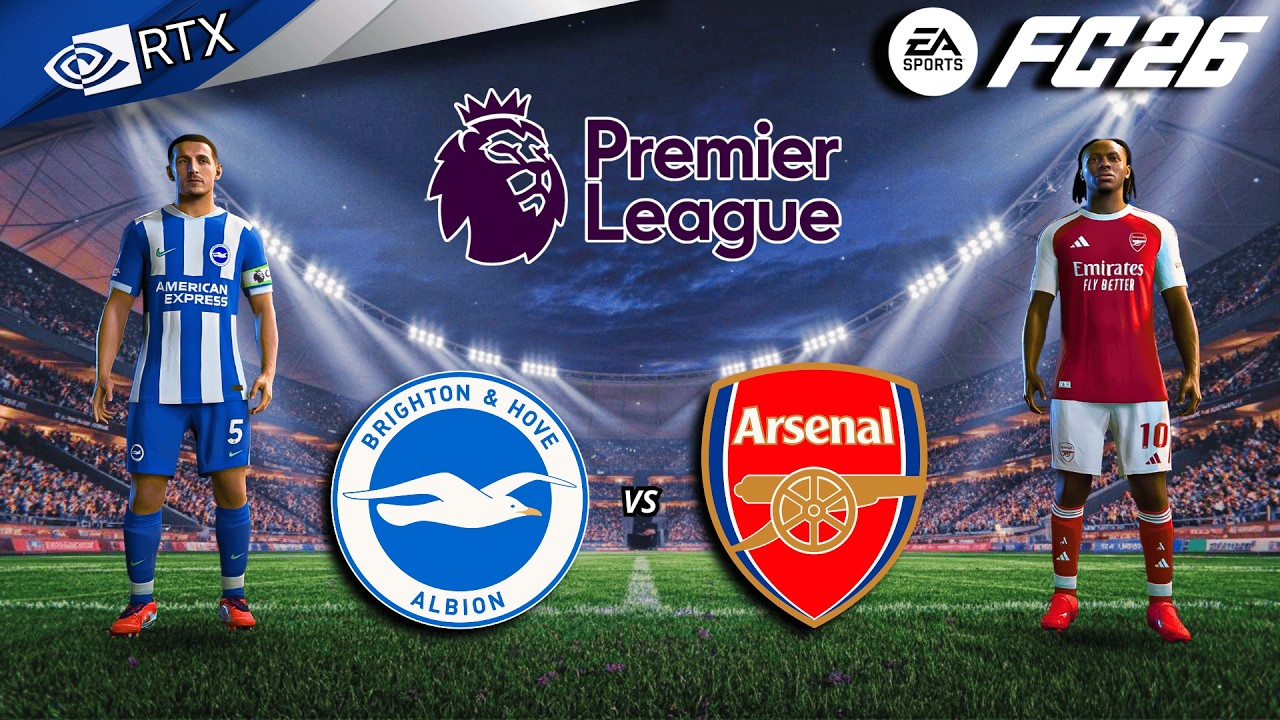 FC 26 - Brighton vs Arsenal Ft. Gyokeres, Saka | Premier League 25/26 Full Match | PC™ [4K60]
