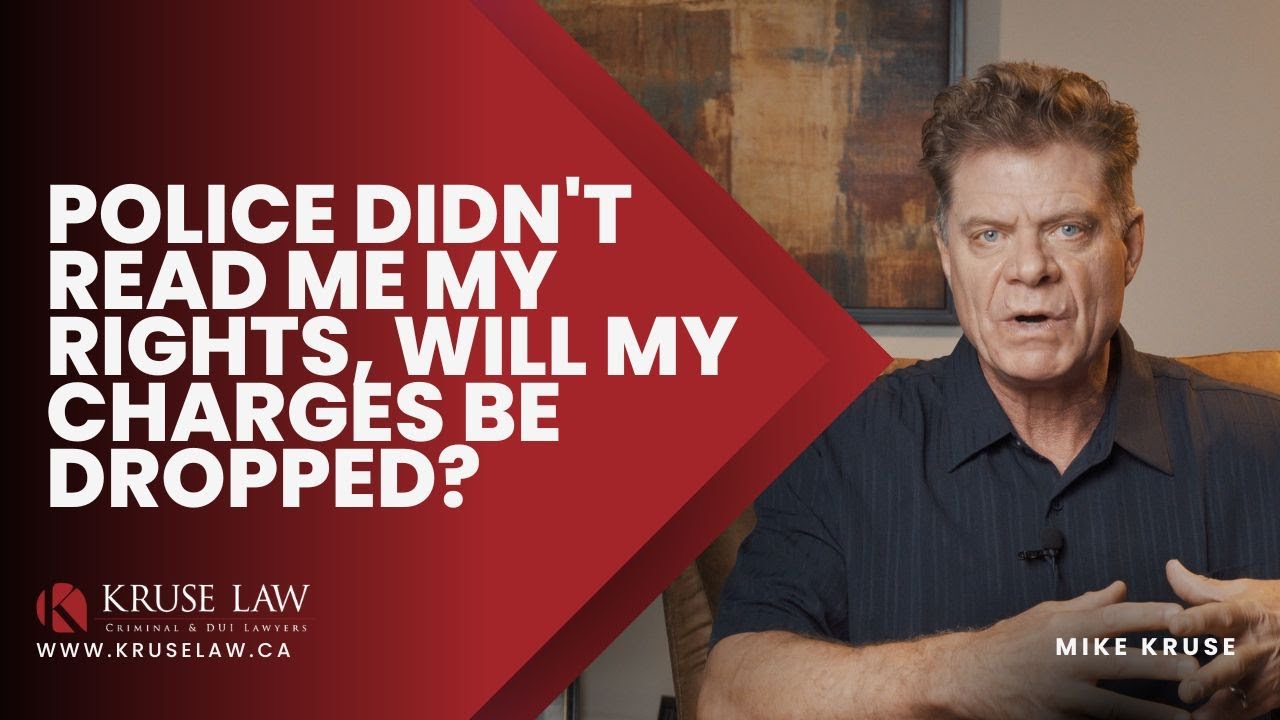 THE POLICE DIDN'T READ ME MY RIGHTS, WILL MY CHARGES BE DROPPED?