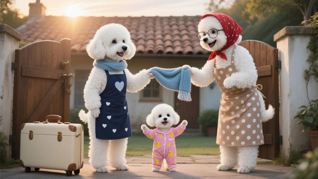 Baby Puppy & Mom Dog Visit Grandma Dog — Her Simple Gift Brought Everyone to Tears 🐶💝