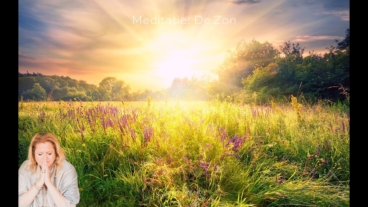 Ochtend meditatie de zon