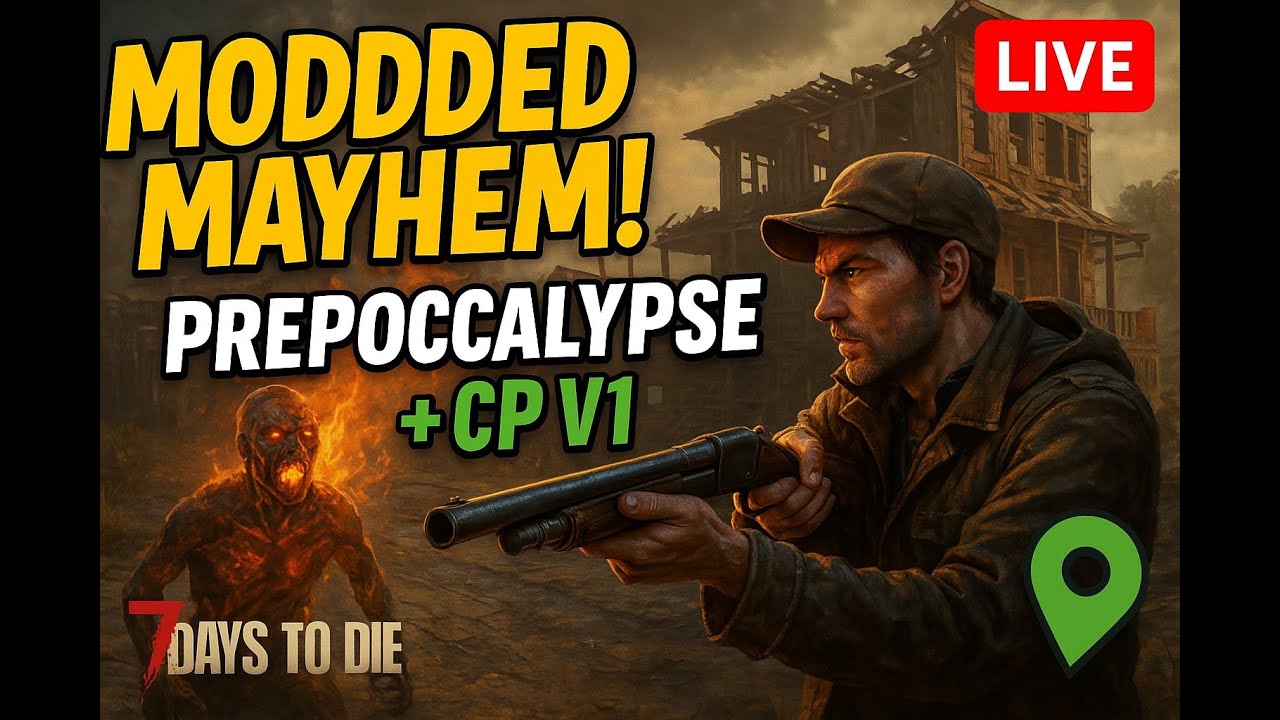 7 Days to Die LIVE | Preppocalypse + CompoPack V1 CP Modded Mayhem! #4
