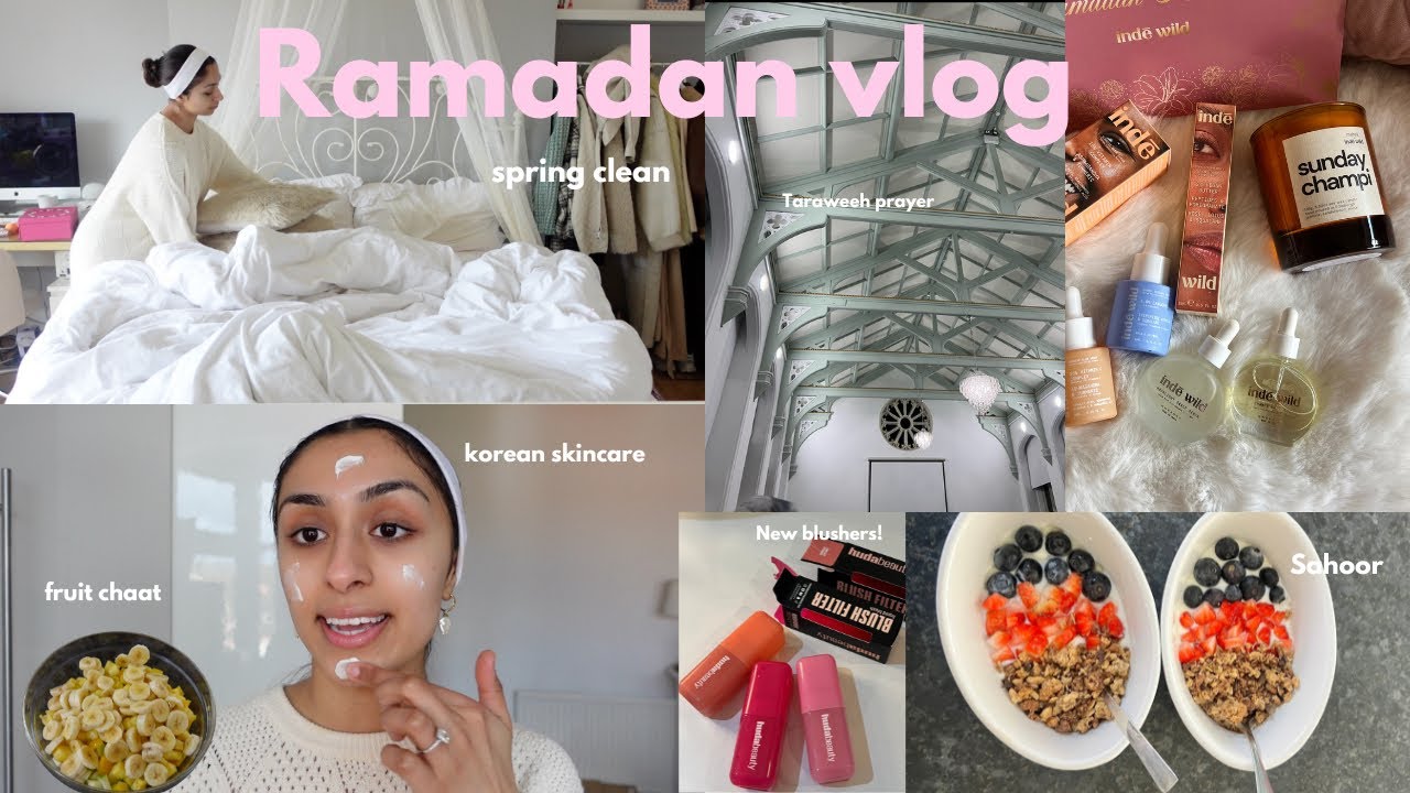 Ramadan vlog 💫🧼🫧 spring cleaning, Korean skincare & preparing for iftaar