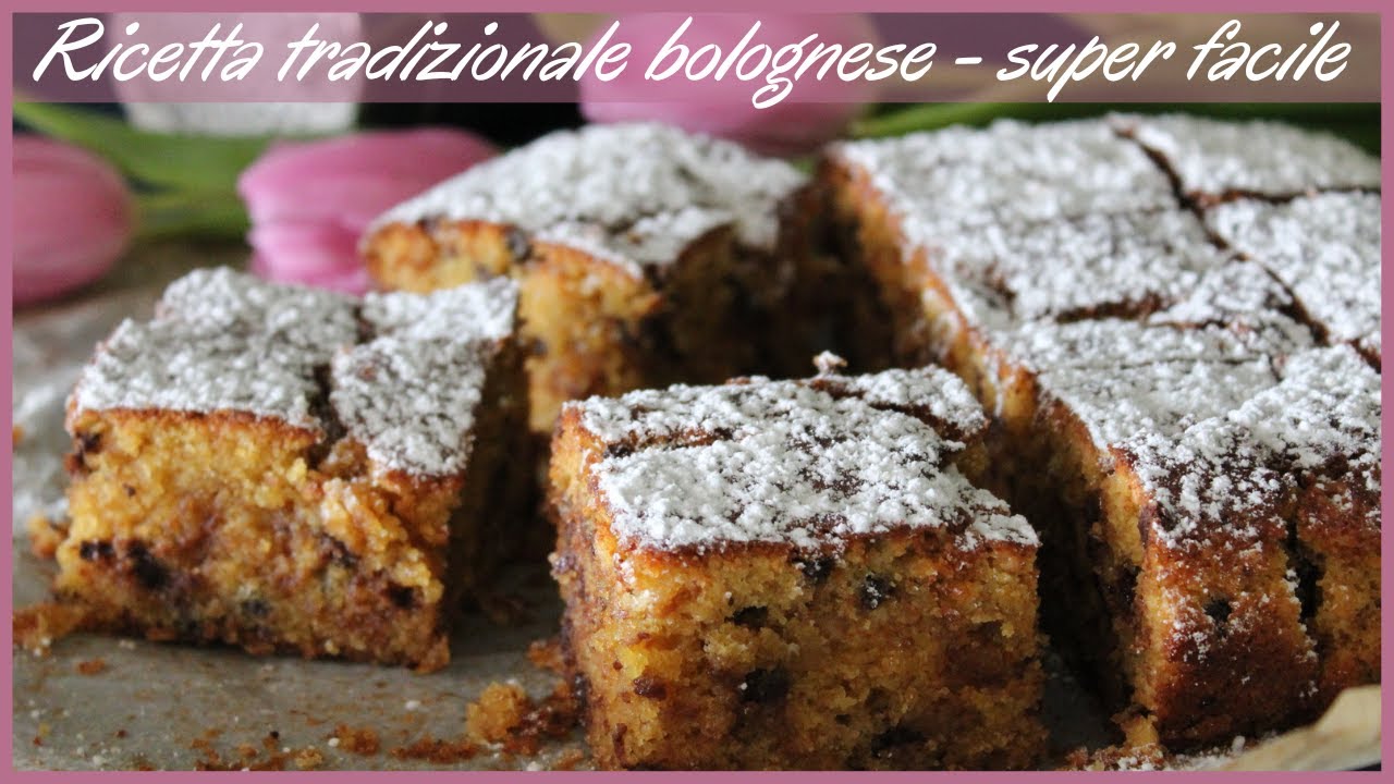 TORTA DI PANE E AMARETTI - ricetta tradizionale bolognese