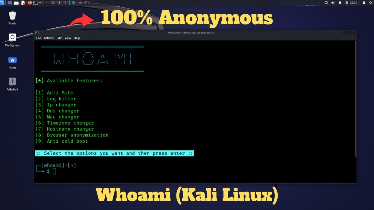 Как ПОЛНОСТЬЮ анонимизировать Kali Linux с помощью WHOAMI