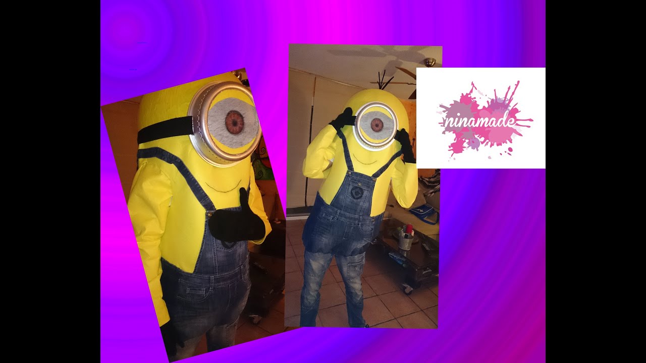 DIY. Como hacer un disfraz de MINION.How to make a Minion costume.
