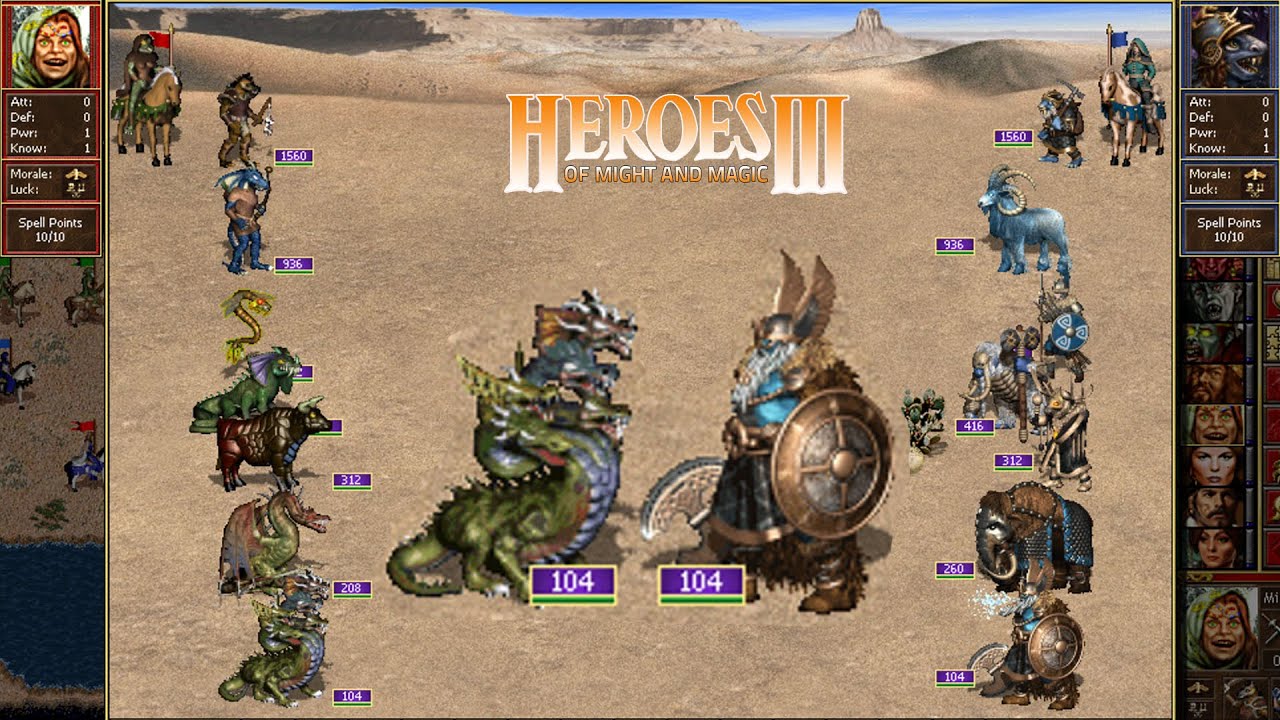Heroes 3 COMBAT One year growth Fortress vs Bulwark HoTA 1.8