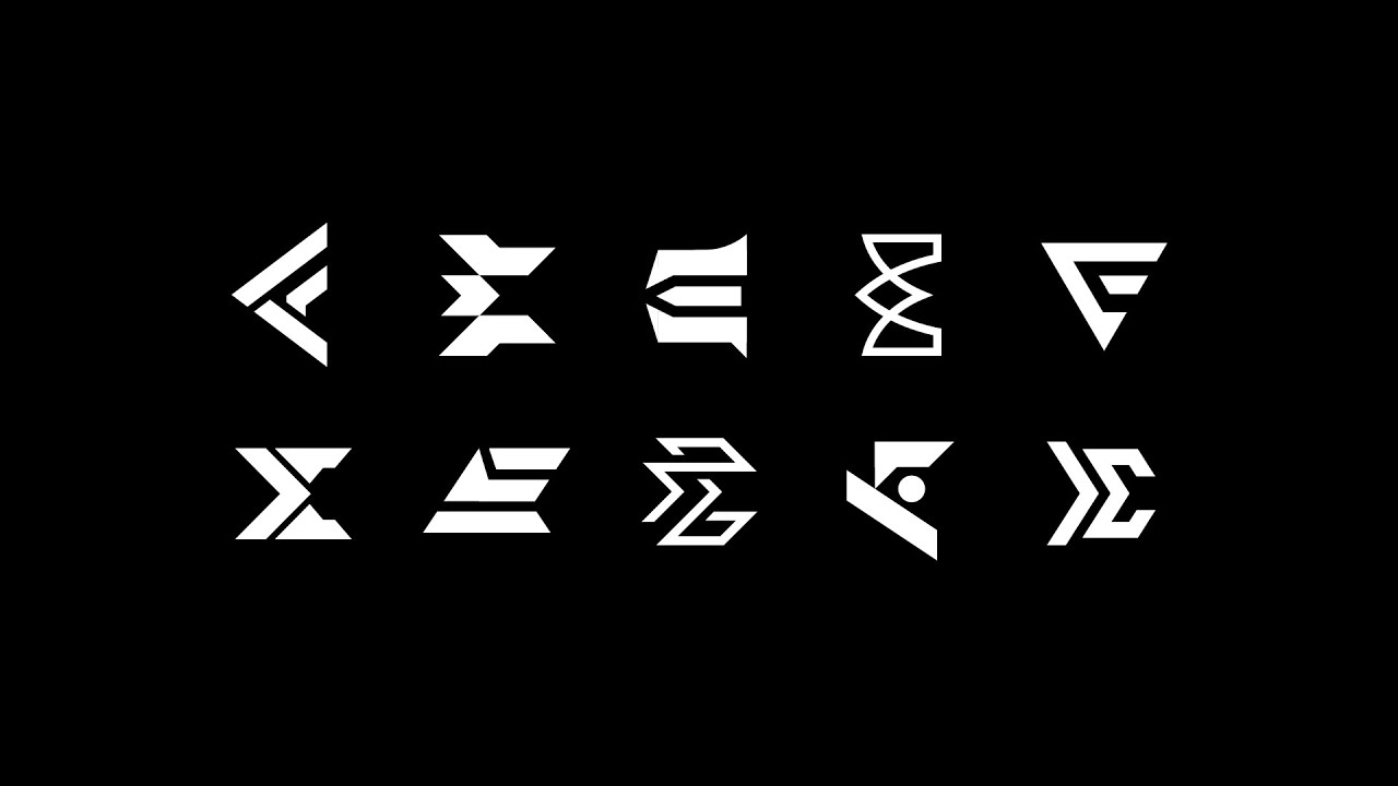 Designing 10 letter E logos (2020)