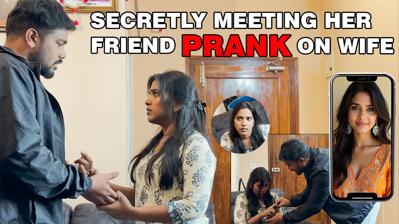 Secretly meeting my WIFE'S FRIEND PRANK!😂 She got so angry.🥲