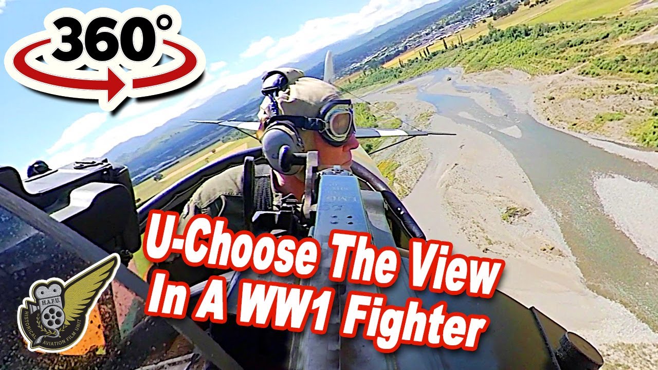 360° Cockpit VR : WW1 German Fokker D.VII Fighter On Patrol