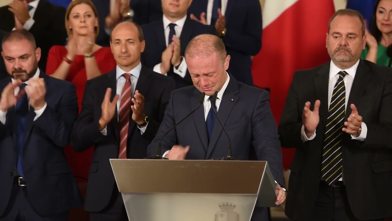 Joseph Muscat driven to tears as he speaks about Egrant inquiry