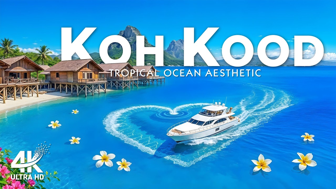 [4K] Koh Kood 🇹🇭 Pristine Tropical Beaches, Emerald Waters & Peaceful Island Escape