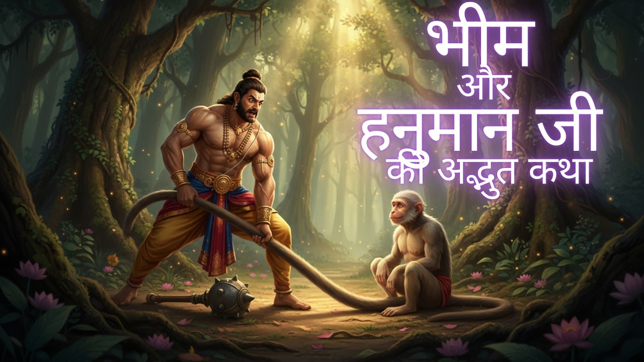 भीम और हनुमान जी की अद्भुत कथा | जब भीम हनुमान की पूंछ भी नहीं उठा पाए | Mahabharat Story