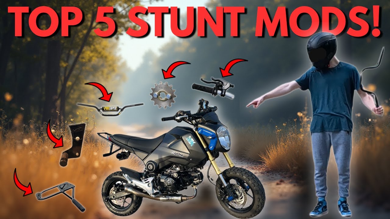 Эти 5 модификаций превратили мою Honda Grom в настоящего каскадера!