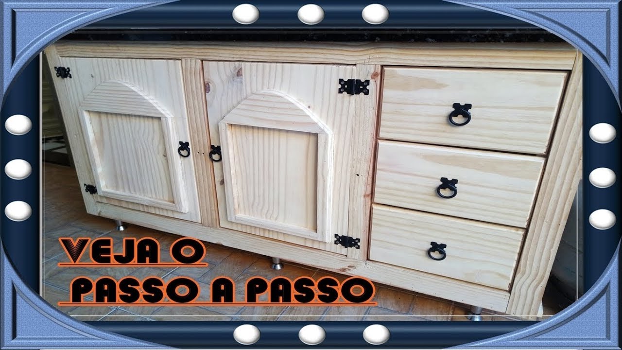 Gabinete de pia  passo a passo completo, só pinus👈 #diy  Full step by step sink cabinet, only pine