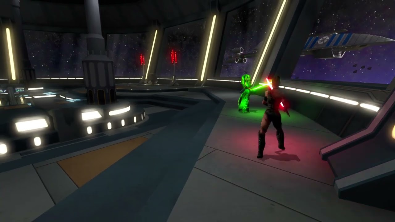 Jedi Academy Enhanced Tavion Axmis vs Master Luminara Unduli