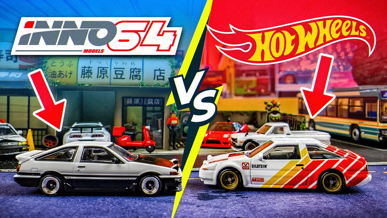 INNO64 🆚 Hot Wheels | 1/64 Diecast Toyota TRUENO AE86!