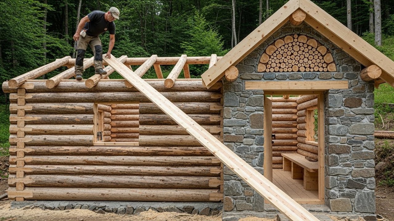 Man Builds a Cozy Secret Shelter Deep in the Amazon Rainforest | Bushcraft, Survival