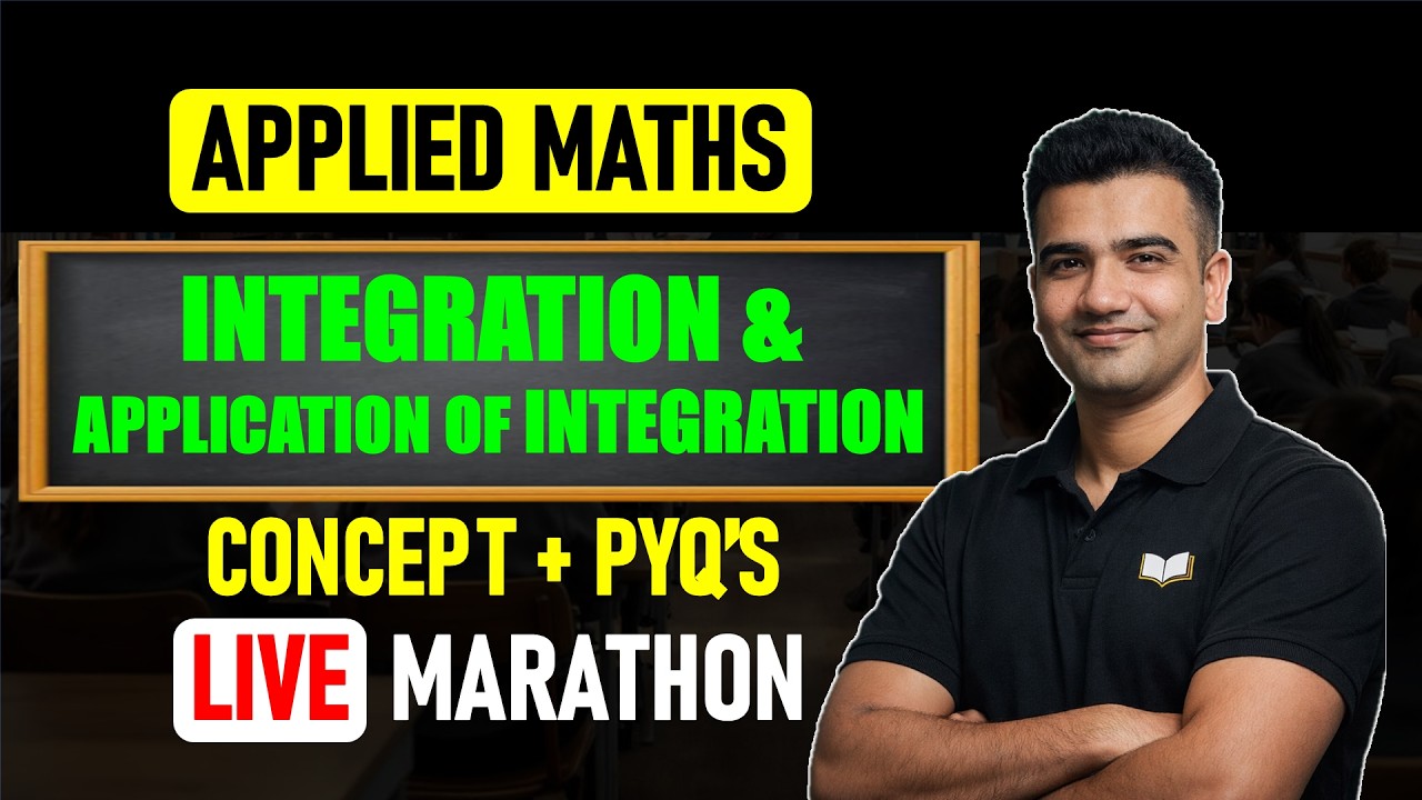 Integration & Application of Integration Class 12 Applied Maths 2026 | PYQs & Important Questions