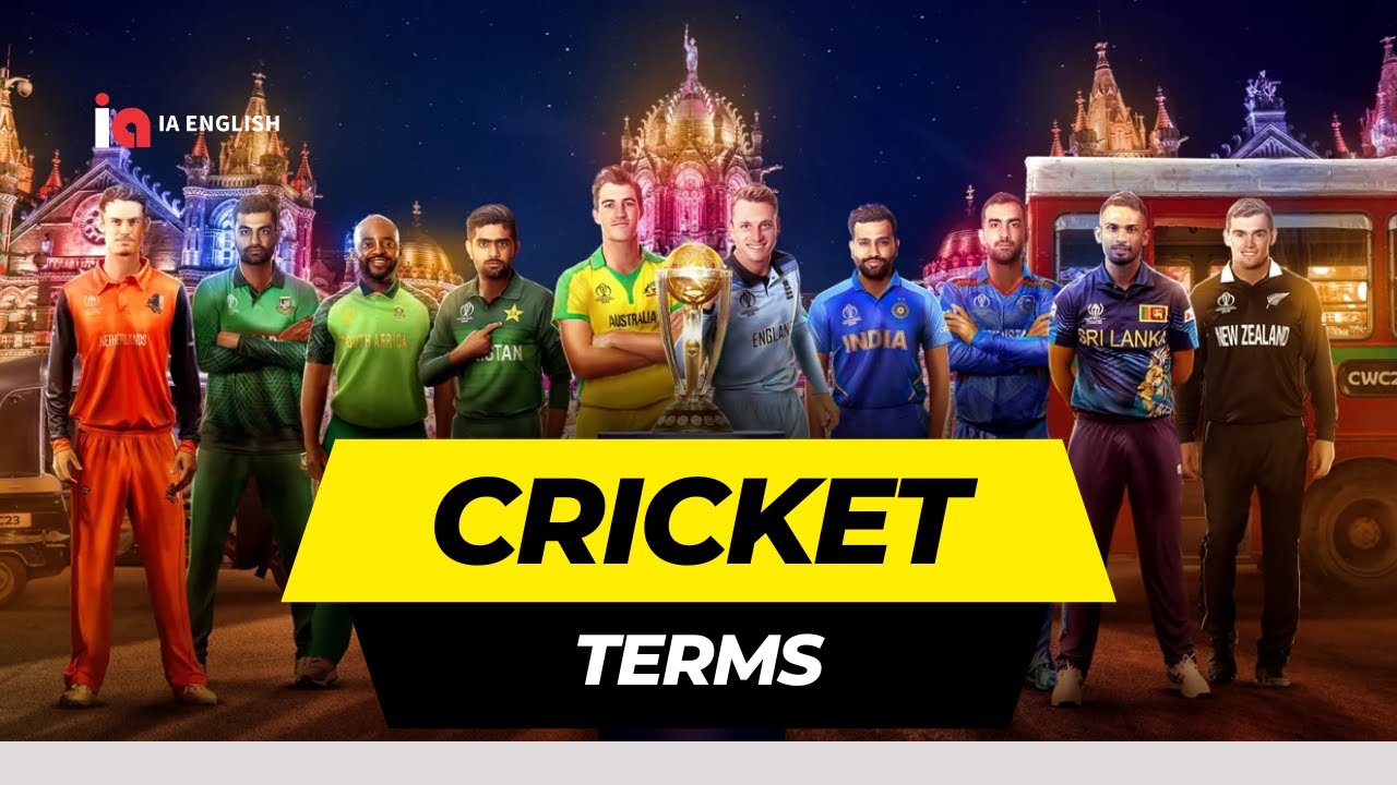 Cricket Vocabulary in English | Cricket terms vocabulary | Cricket terms meaning in English #cricket