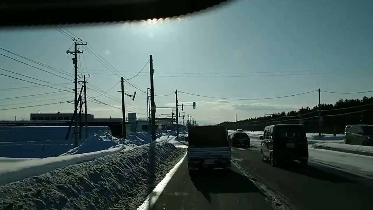 岩見沢市内ドライブ　幌向で給油して洗車、帰る