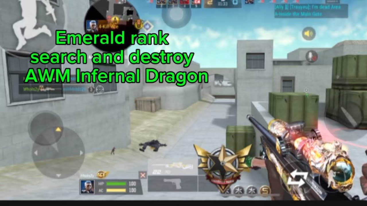 Crossfire legends | Emerald rank | AWM infernal dragon | Ace | WhoIsZy | Sniper only | Dessert 