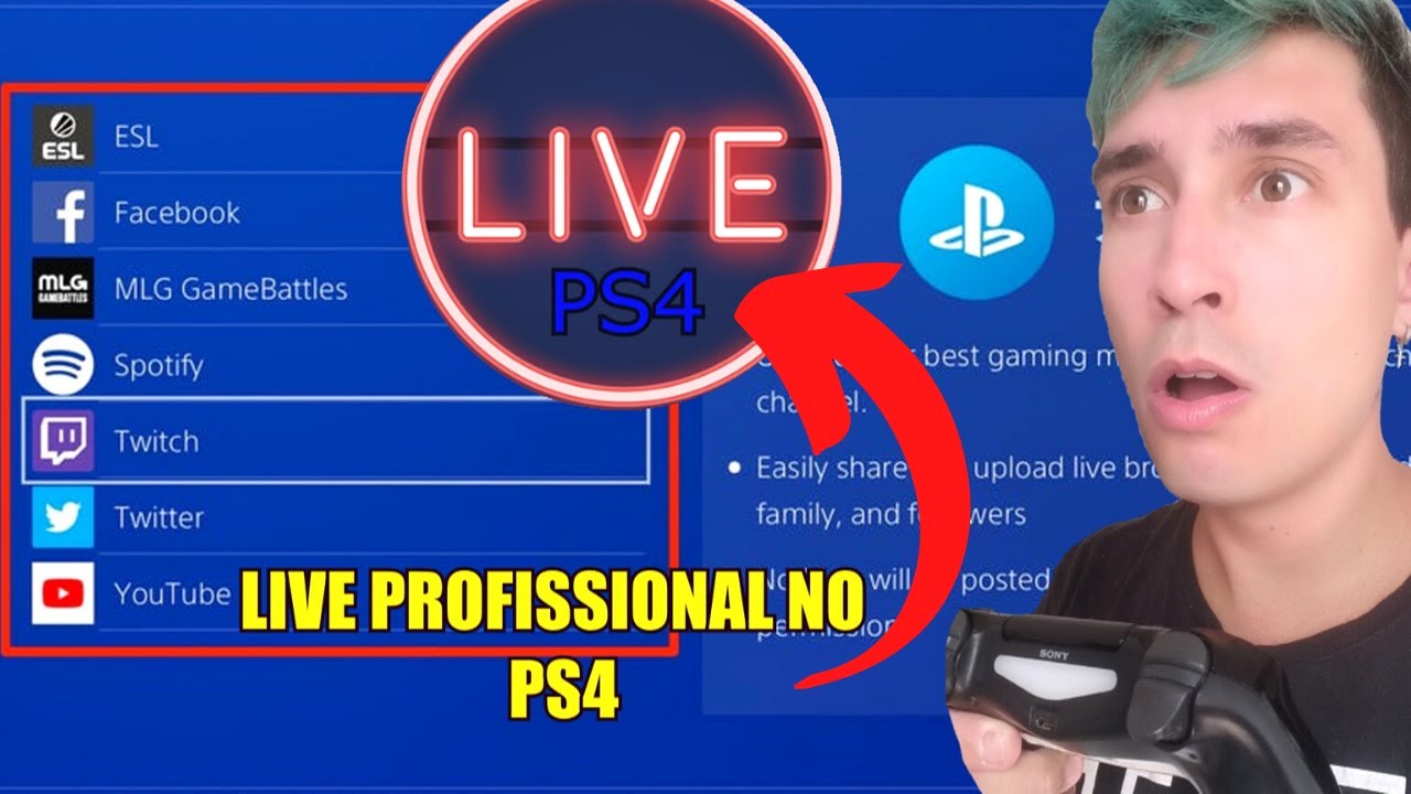 COMO FAZER LIVE PROFISSIONAL NO PS4 (NOVO MÉTODO) EPISODIO#1