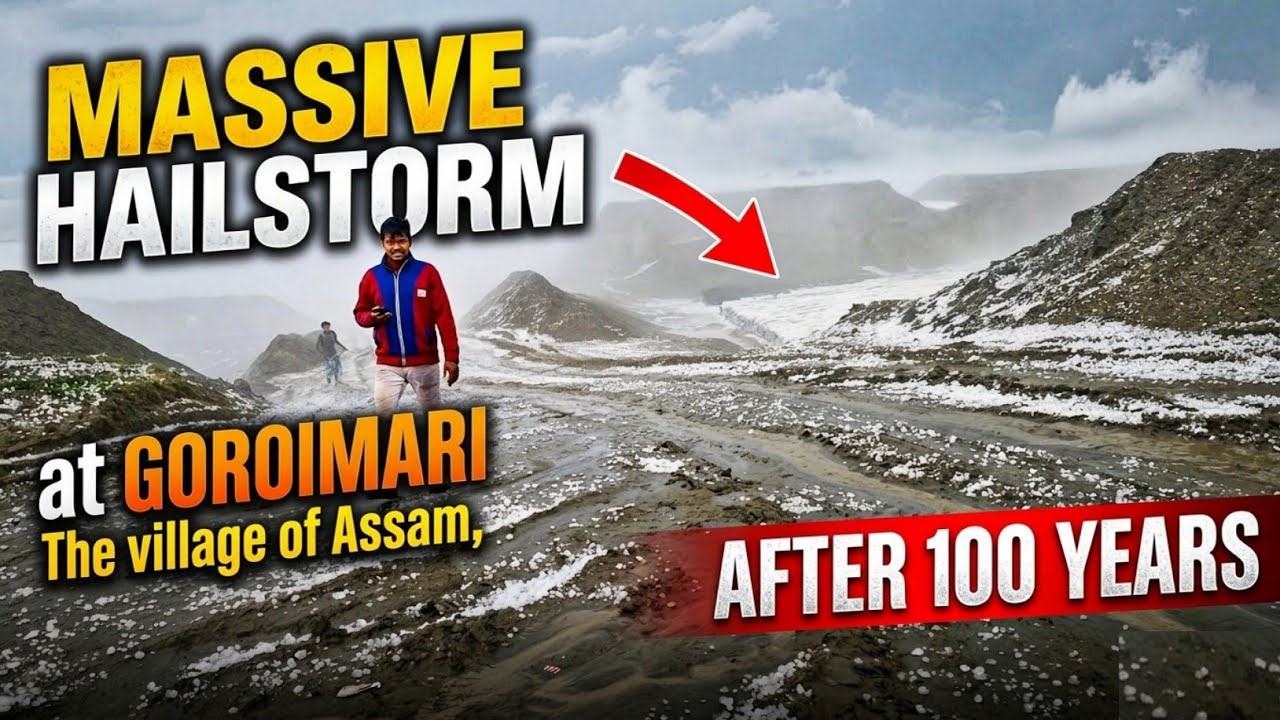 100 Years Worst Hailstorm in Goroimari Village, Assam | Massive Ice Storm Caught on Camera #assam