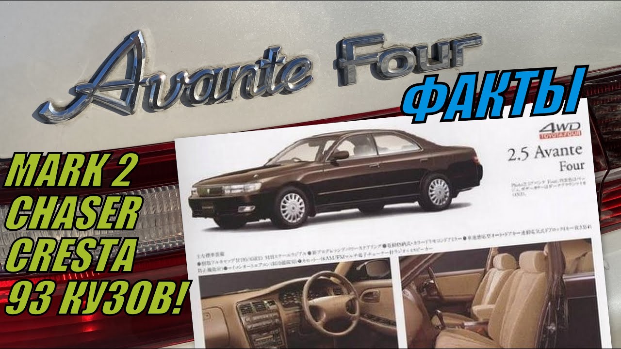 +++18 ФАКТОВ О TOYOTA CHASER - 4WD❗ ВСЕ ОСОБЕННОСТИ ПОЛНОГО ПРИВОДА❗ РЕДКИЙ КУЗОВ - JZX93+++
