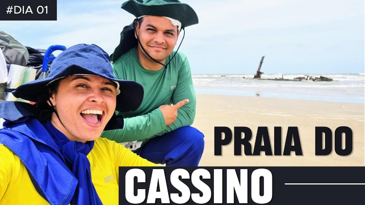 TRAVESSIA CASSINO ao CHUÍ a pé - MAIOR PRAIA DO MUNDO - DIA 01