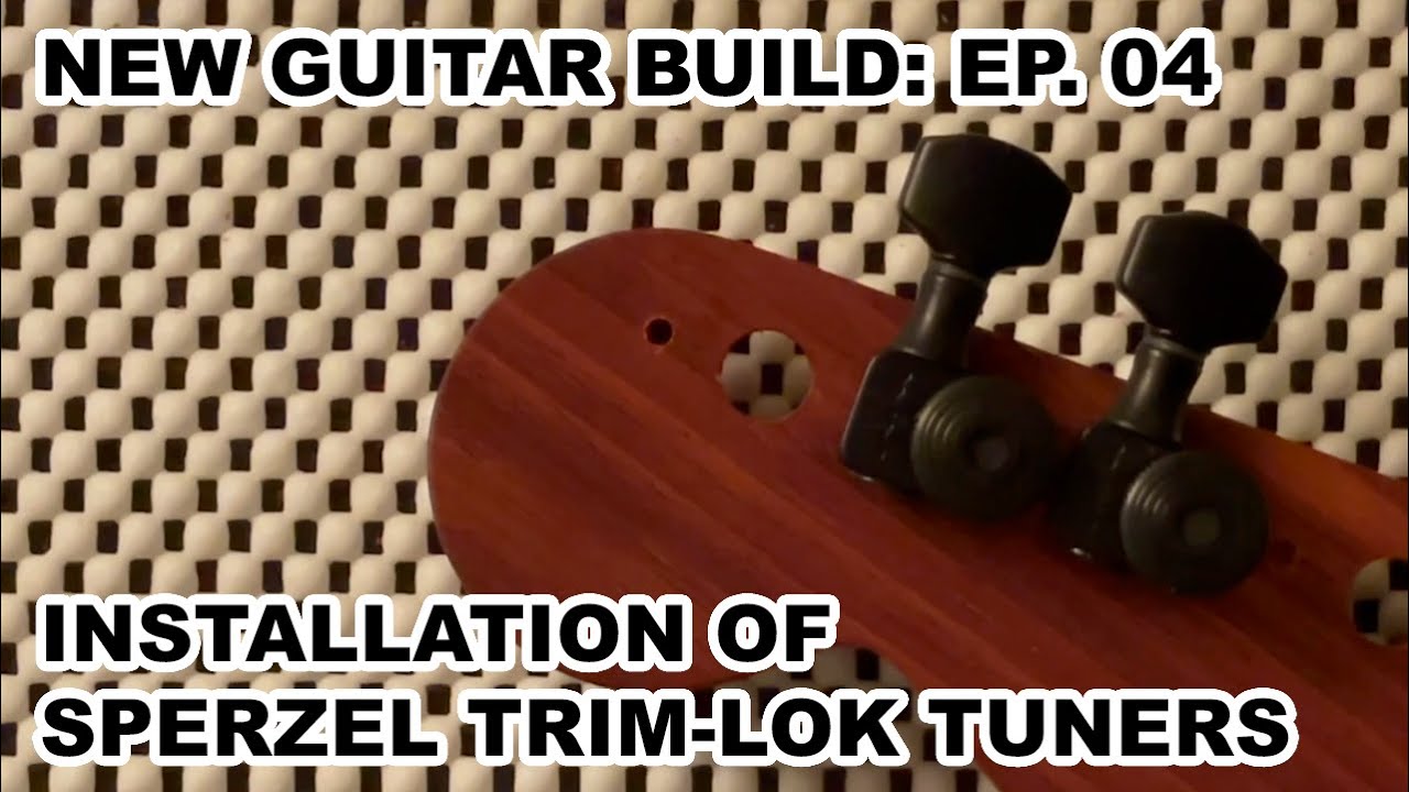 New Guitar Build: Freedomcaster (Episode 4 - Installing Sperzel Trim-lok Tuners)