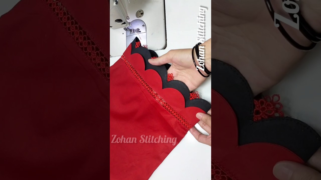New Double Cutwork Trouser Bottom Design 2024 #shorts #sewing #viral