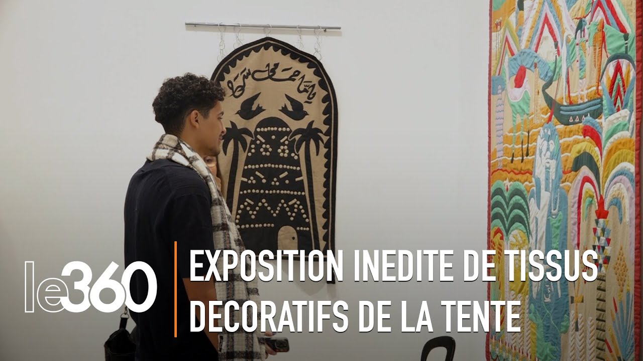 Exposition égyptienne de panneaux décoratifs traditionnels pour l’intérieur des tentes khayamiyya
