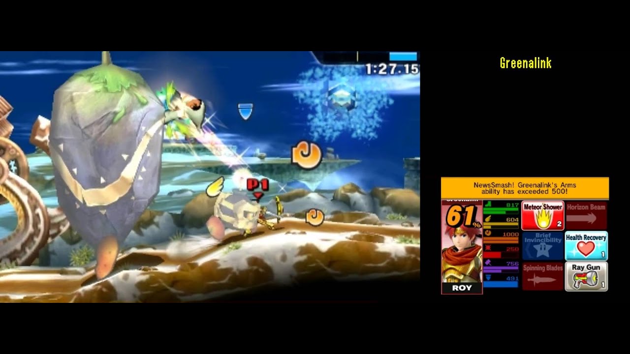 Roy FE [239354] Super Smash Bros 4 3DS Smash Run 200,000+ Score run