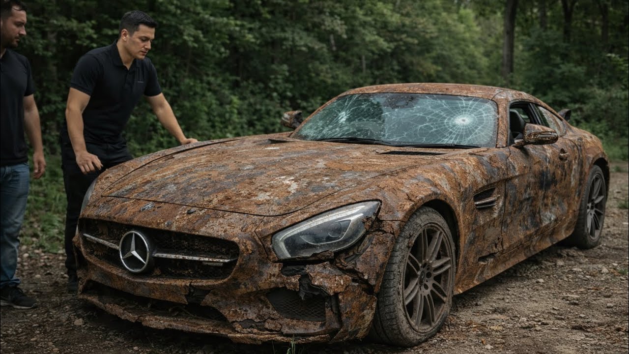 Abandoned Mercedes AMG GT Full Restoration | From Rust to Brand New Black Beast | GoPro POV