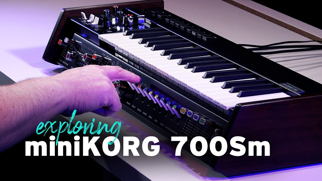 miniKORG 700Sm — полный обзор аналогового синтезатора Korg в винтажном стиле